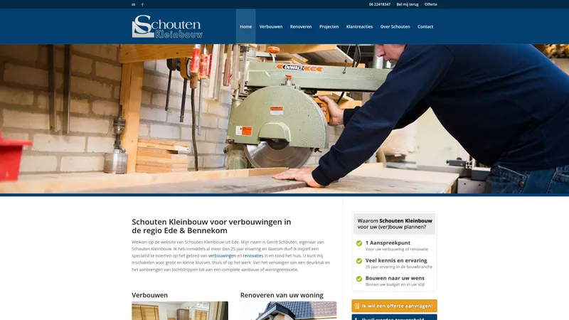 Website van Schouten Kleinbouw
