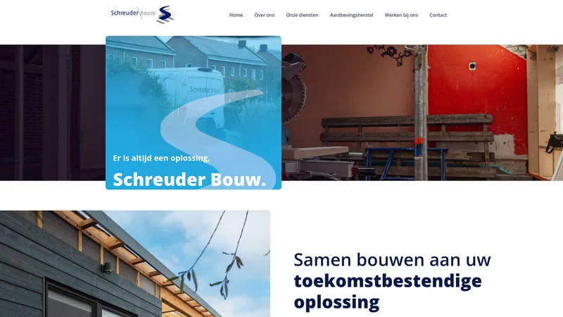 Website van Schreuder Bouw B.V.