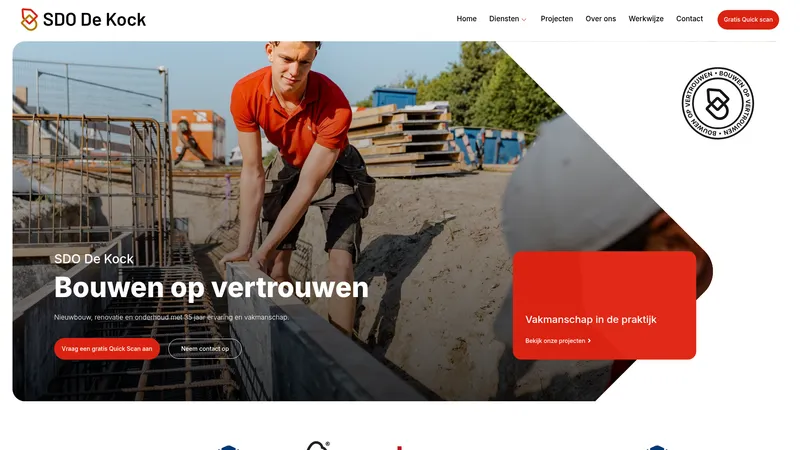 Website van SDO Zwijndrecht B.V.