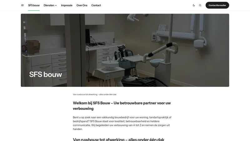 Website van SFS bouw