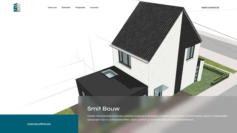 Website van Smit Bouw