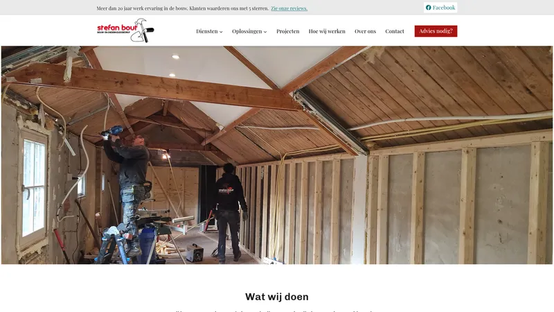 Website van Stefan Bout Bouw- en Onderhoudsbedrijf