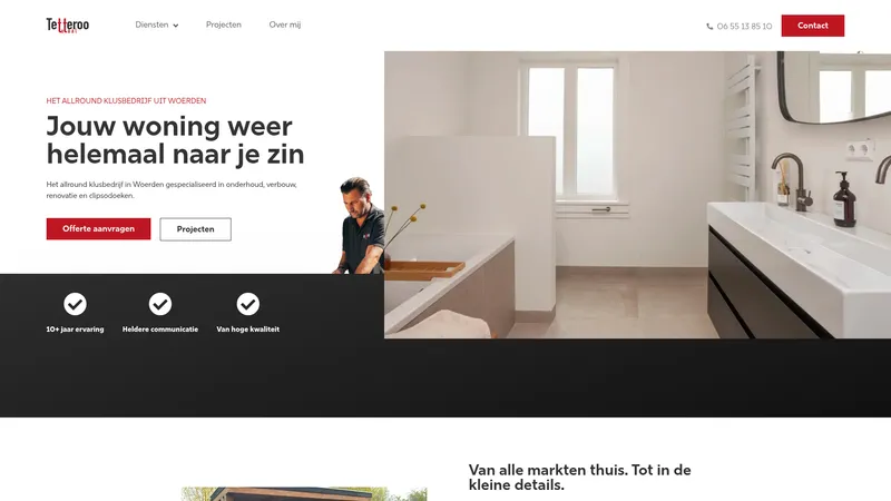 Website van Tetteroo Totaal