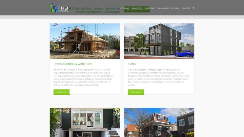 Website van THB Constructies