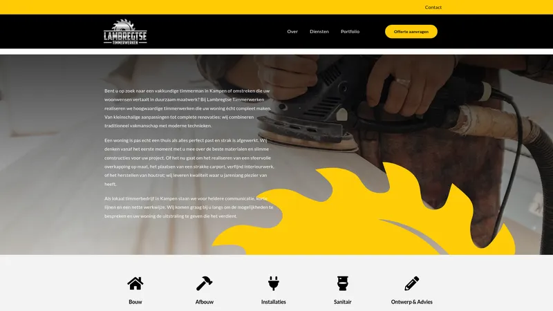 Website van Timmerman Kampen - Lambregtse Timmerwerken