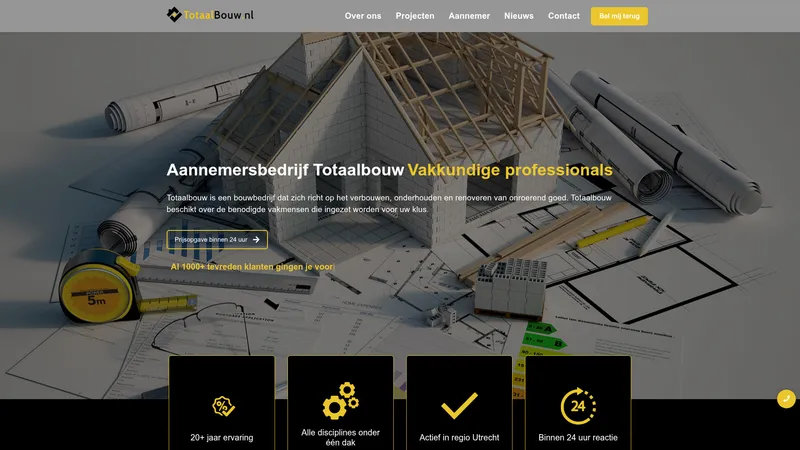Website van Totaalbouw