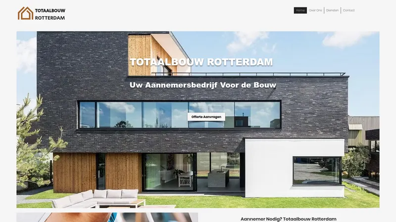 Website van TOTAALBOUW ROTTERDAM