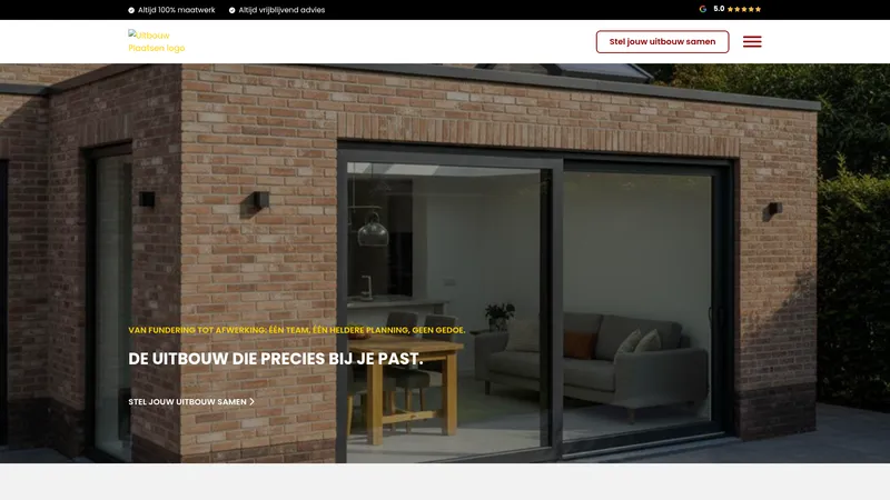 Website van Uitbouwplaatsen