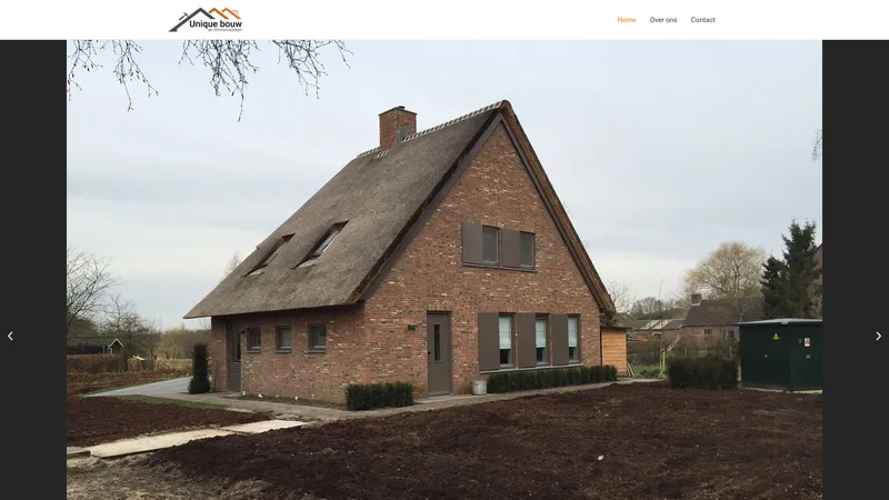 Website van Unique bouw en timmerwerken