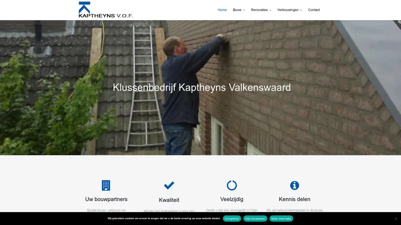 Website van V.O.F Kaptheijns