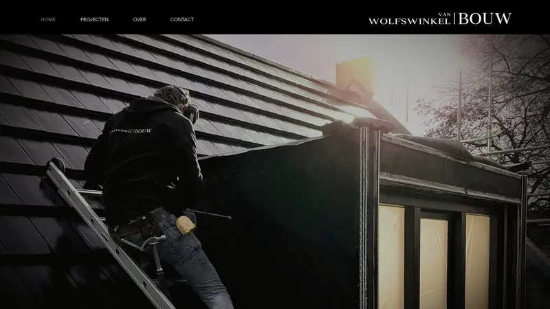 Website van Van Wolfswinkel Bouw B.V.