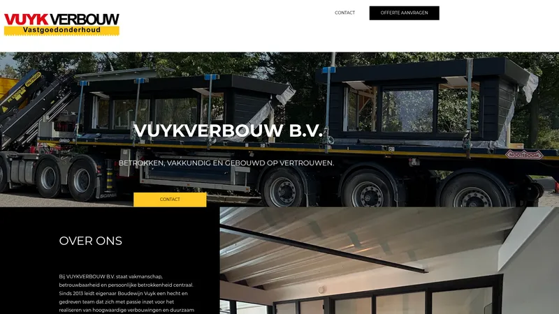 Website van VUYKVERBOUW B.V.