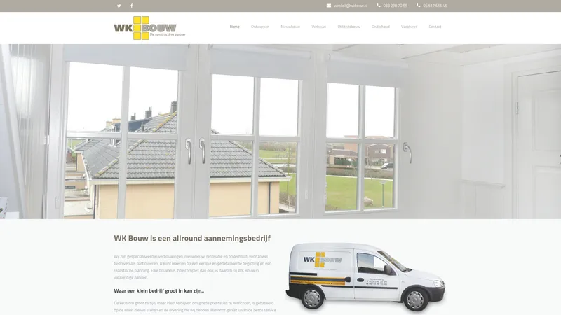 Website van W.K.Bouw B.V.