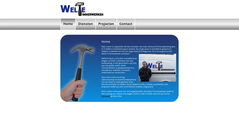 Website van Welte timmerwerken