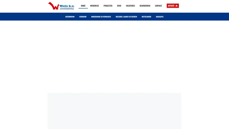 Website van Wiela B.V.